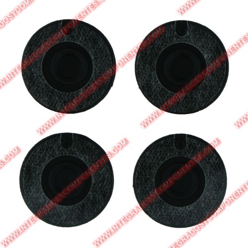 Tapones De Goma Para Carcasa Inferior De Macbook Pro 17&Quot; A1297/Pro 13,3&Quot; A1278/Pro 15,4&Quot; A1286 4 Piezas En Un Juego