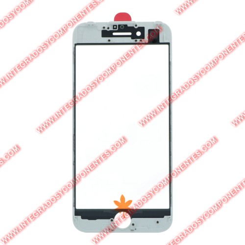 Cristal Con Oca Y Marco Para Iphone 7 Blanco