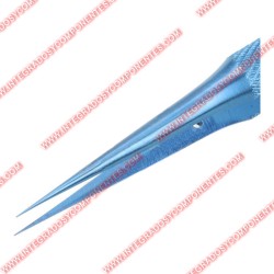 Pinza De Punta Recta Azul Antiestatica De 0.15mm